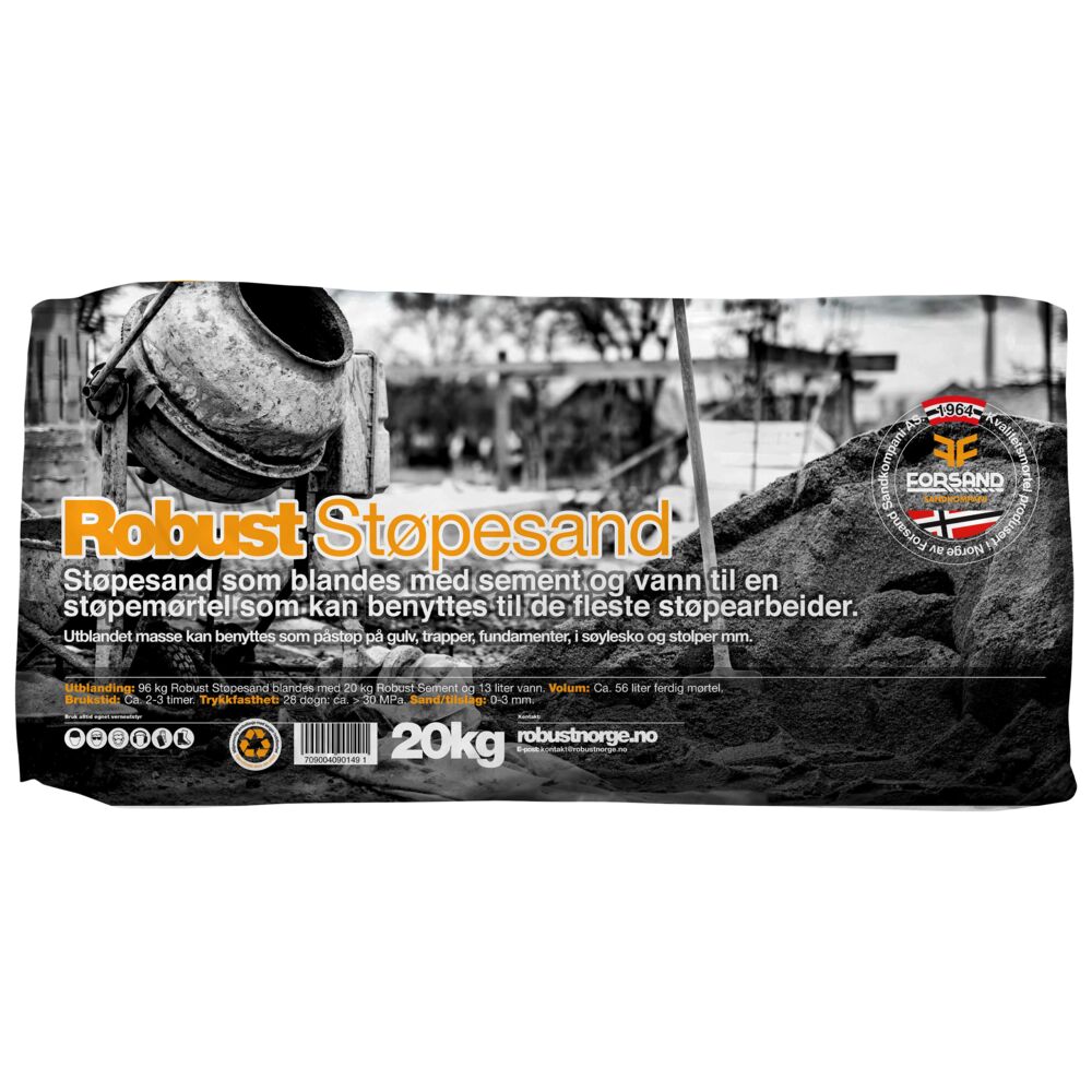 Robust Støpesand
