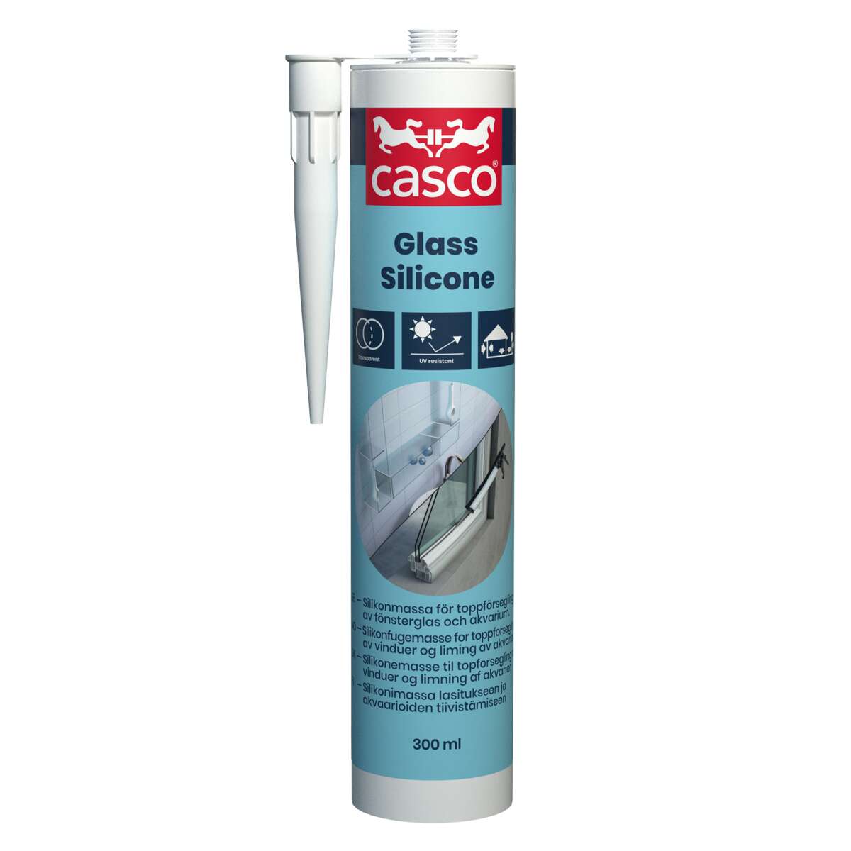 Silikonfugemasse Casco glass silikon