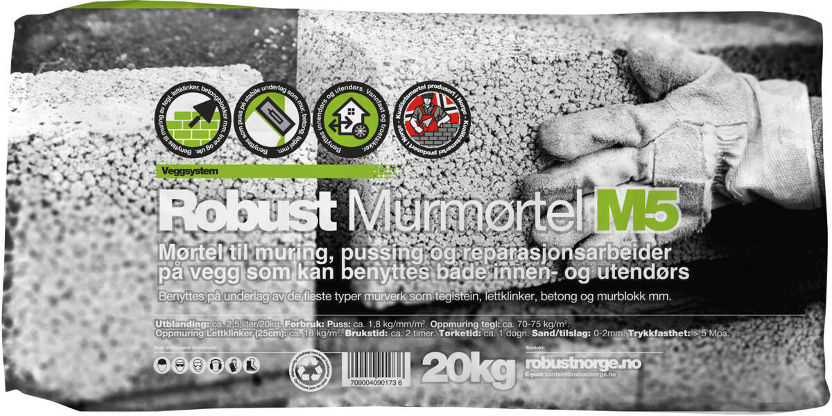 Robust Murmørtel M5