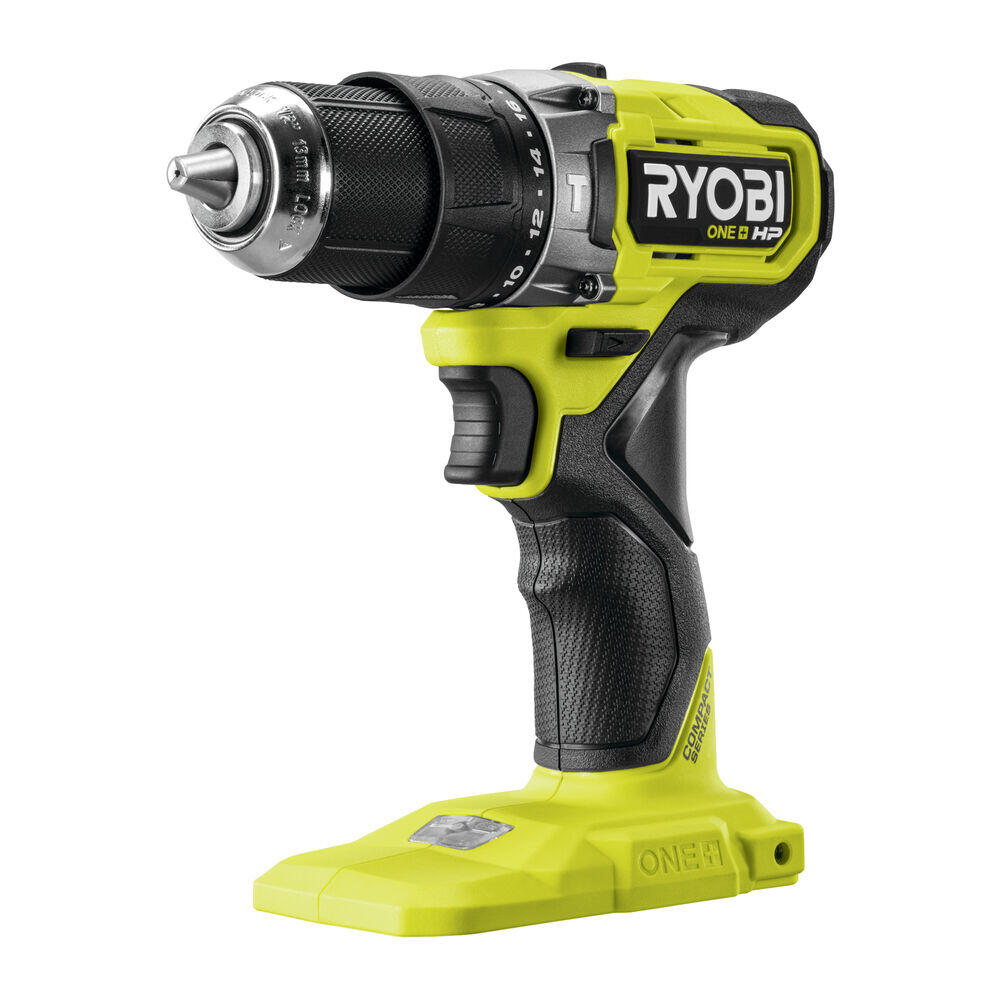 Ryobi ONE+ HP RPD18C1-0 bor/skruterekker med slag u/batteri En børsteløs bor/skrutrekker med slag, et kraftig og allsidig verktøy som passer til en rekke oppgaver.