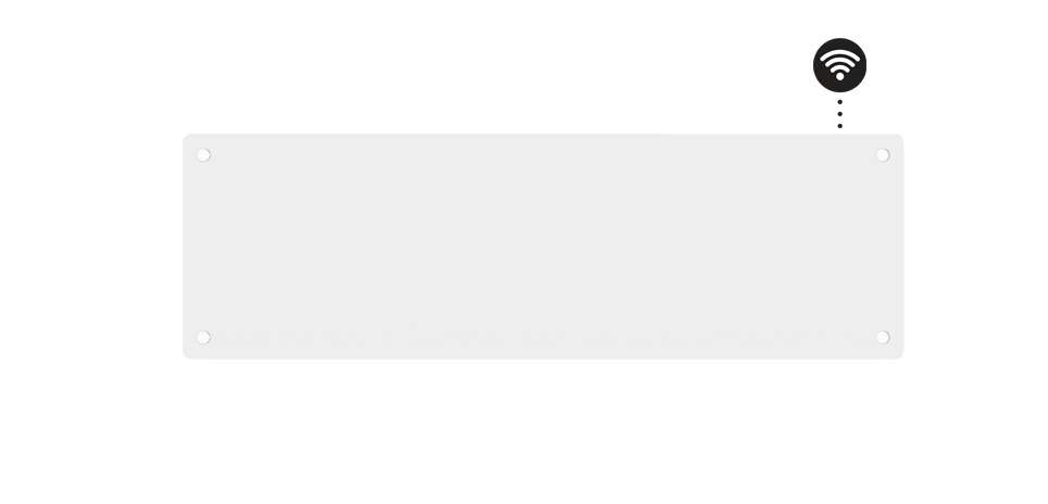 Mill Glass Smart WiFi 500W Gen. 4 panelovn