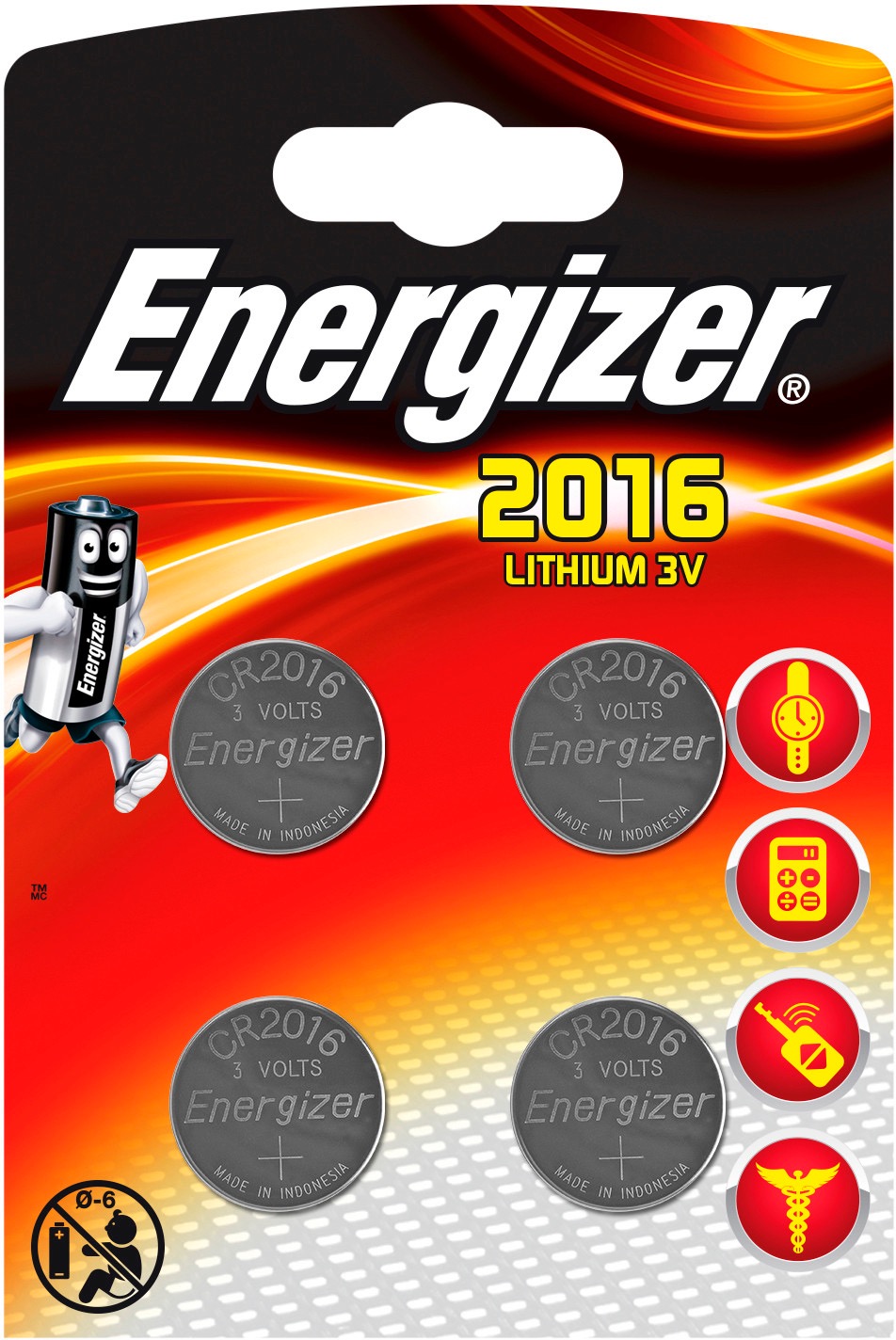 Energizer® batterier  Lithium 3V 4 pk