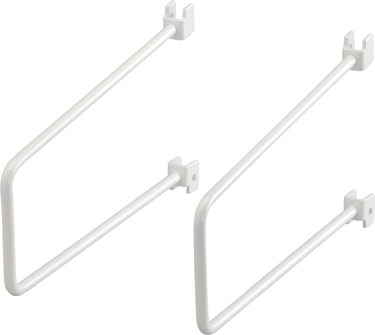 Produkt miniatyrebild Elfa bokstøtte for hengeskinne 200 mm hv