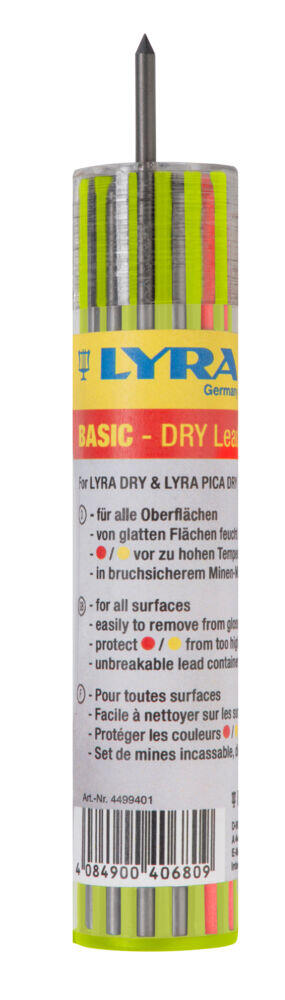 Lyra Dry Basic reservestifter, 12 stk