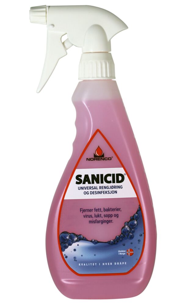 Sanicid rengjør og desinfiserer 500ml