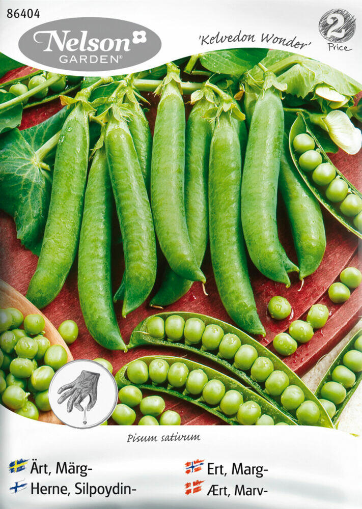 Produkt miniatyrebild Nelson Garden frø Ert, Marg-, Kelvedon Wonder, lav