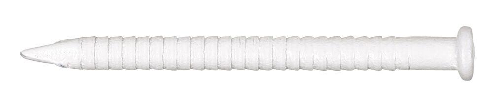Bilde av STIFT LISTEPLATE HVIT 25 A150 Listeplatestift rund. 1,75x25mm.  Farge: Hvit. Herdet stål. 150 st/pk.