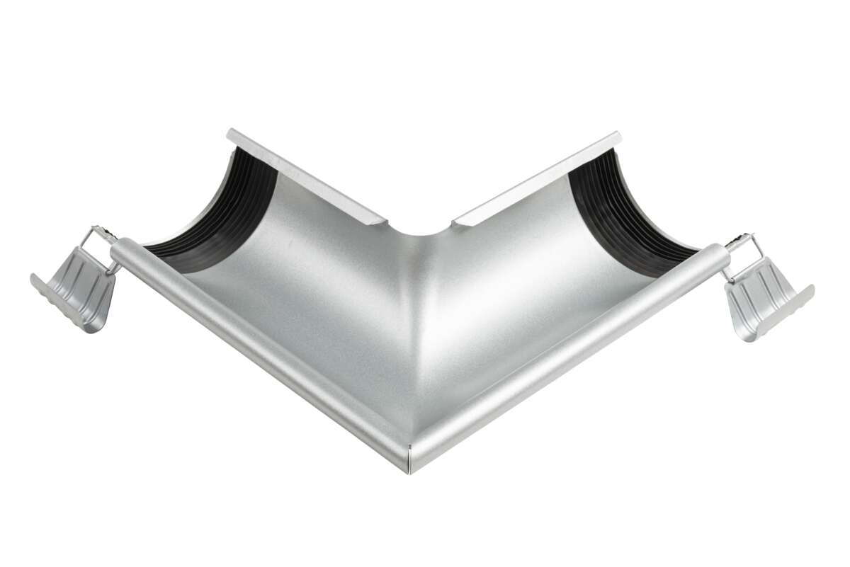 VINKEL UTV M/SKJØT ST 125MM SILVER