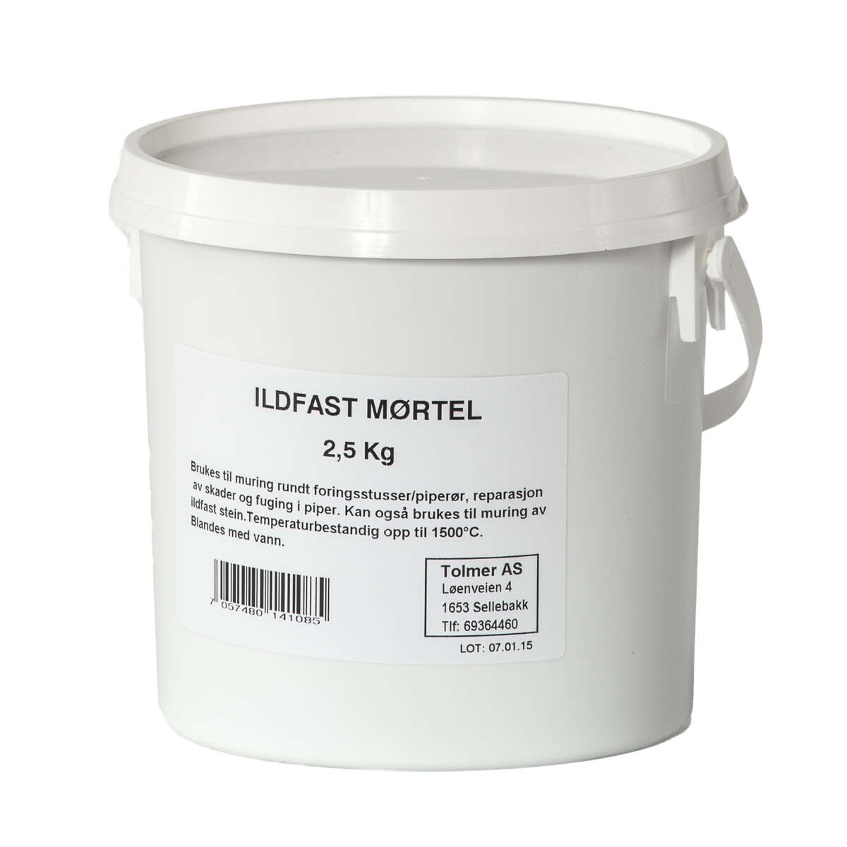 Tolmer ildfast mørtel