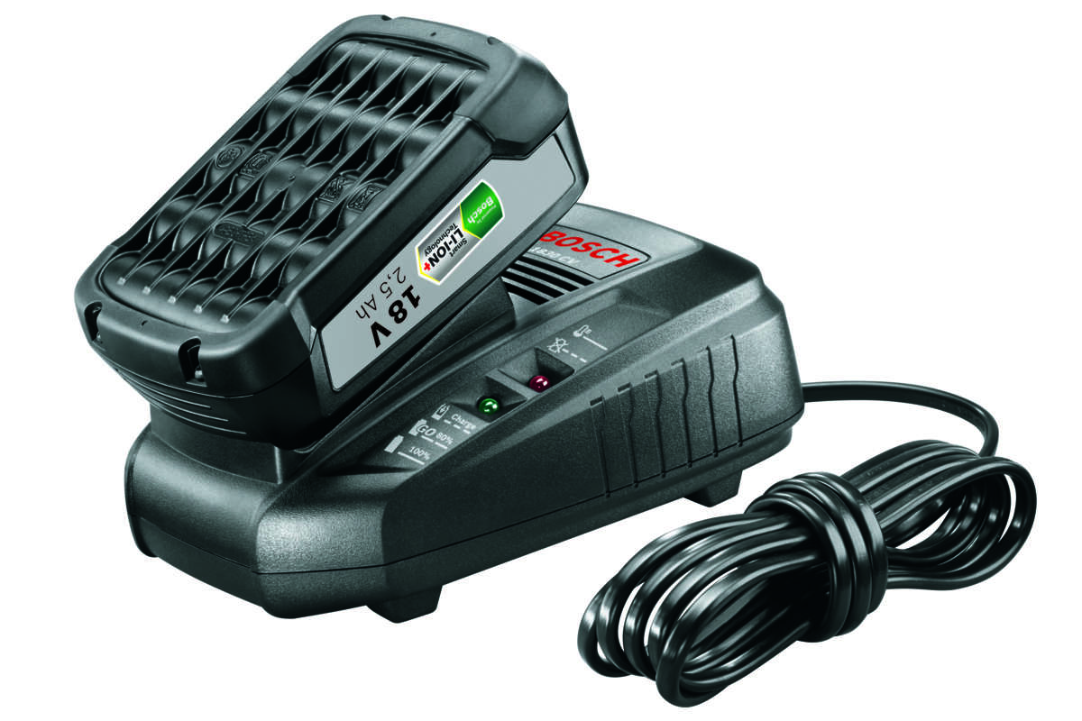 Bosch LI 2x2 5Ah 18V Lader Og 2 Stk Batterier Til 974 25 Fra bosch-li-2x2-5ah-18v-lader-og-2-stk-batterier-til-974-25-fra