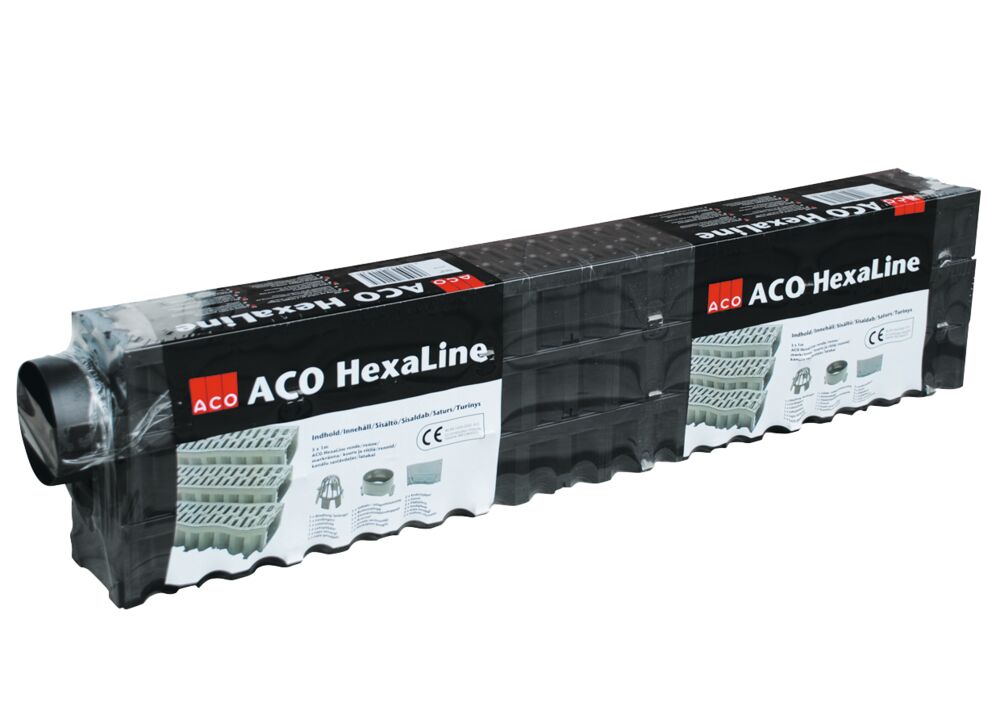 Hexaline garasjepakke 3 stk. renner a 1,0m inkl.deler