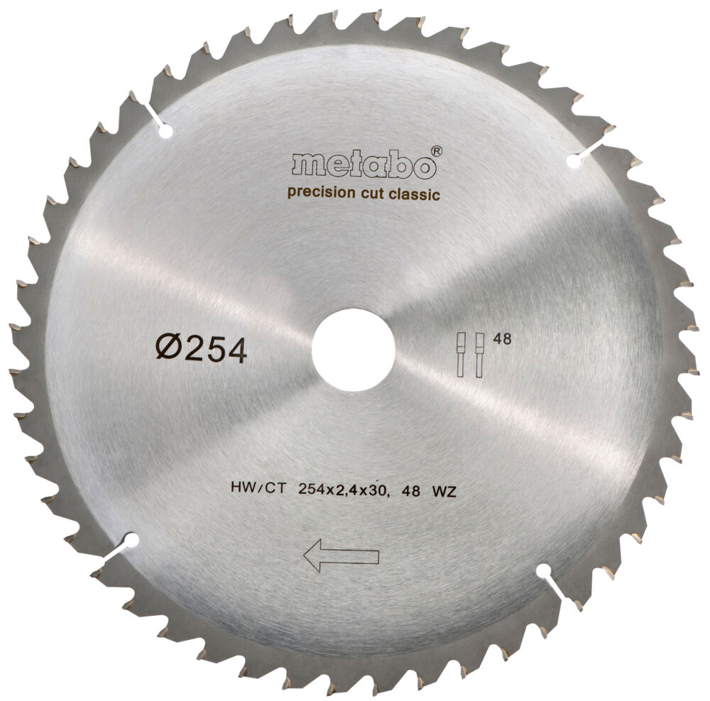 Produkt miniatyrebild Metabo 254x30 Z48 WZ 5°neg sagblad