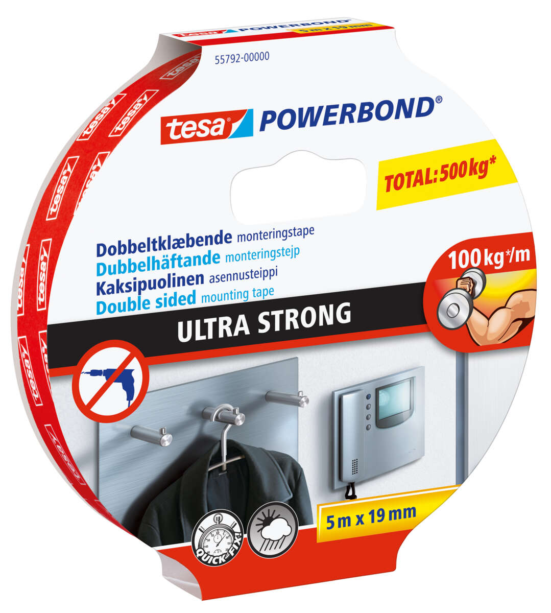 Tesa dobbeltsidig Ultra Strong