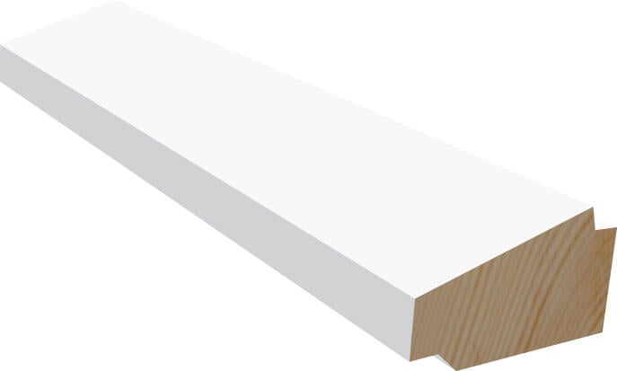 Bilde av 21x45x4400 Taklist Taklist i malt furu som skjuler overgangen mellom tak og vegg.