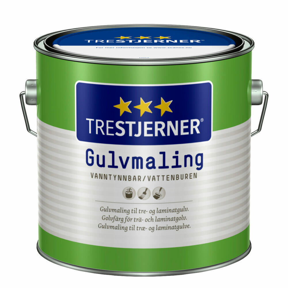 Produkt miniatyrebild Trestjerner gulvmaling halvblank