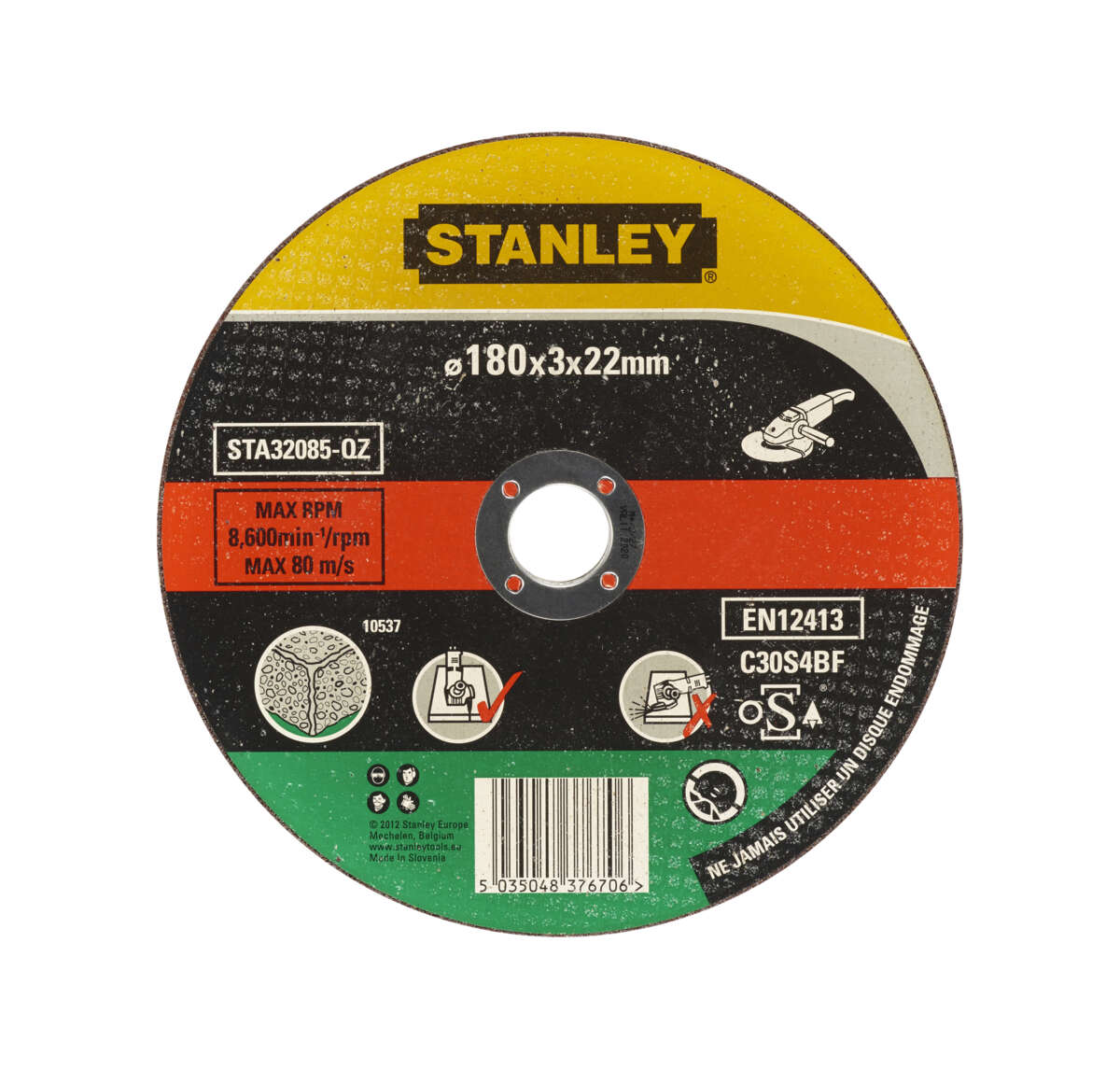 Stanley Kappeskive Sten 180mm Sta32085