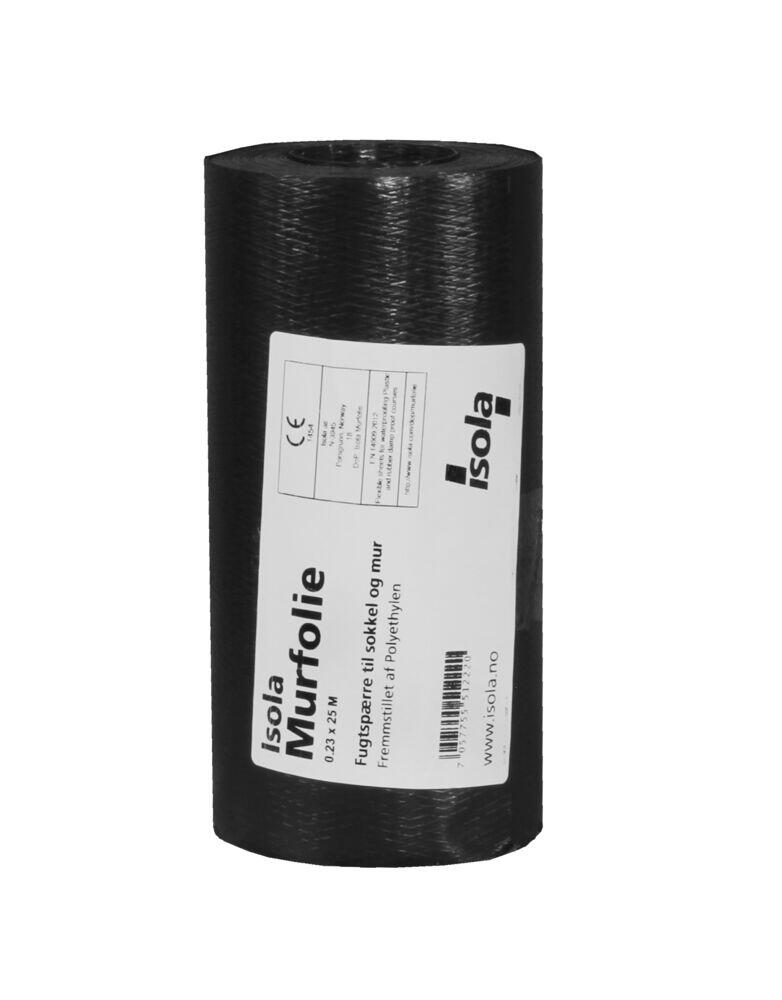 Isola Murfolie 0,23x25m for bunnsvill, overgang grunnmur/vegg