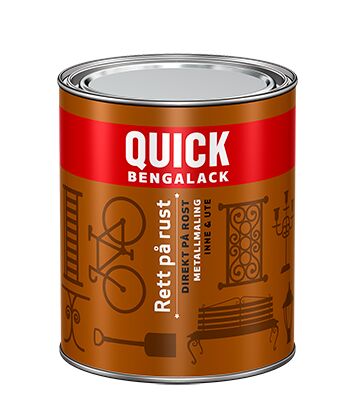 Quick Bengalack Rett på rust blank maling