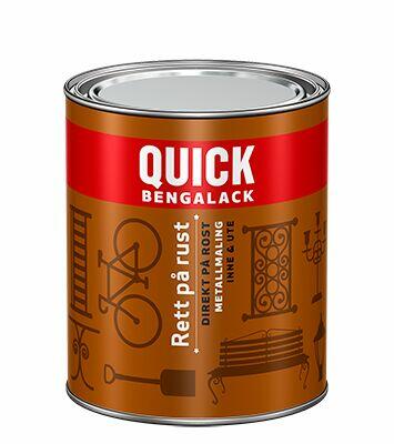 Quick Bengalack Rett på rust blank maling