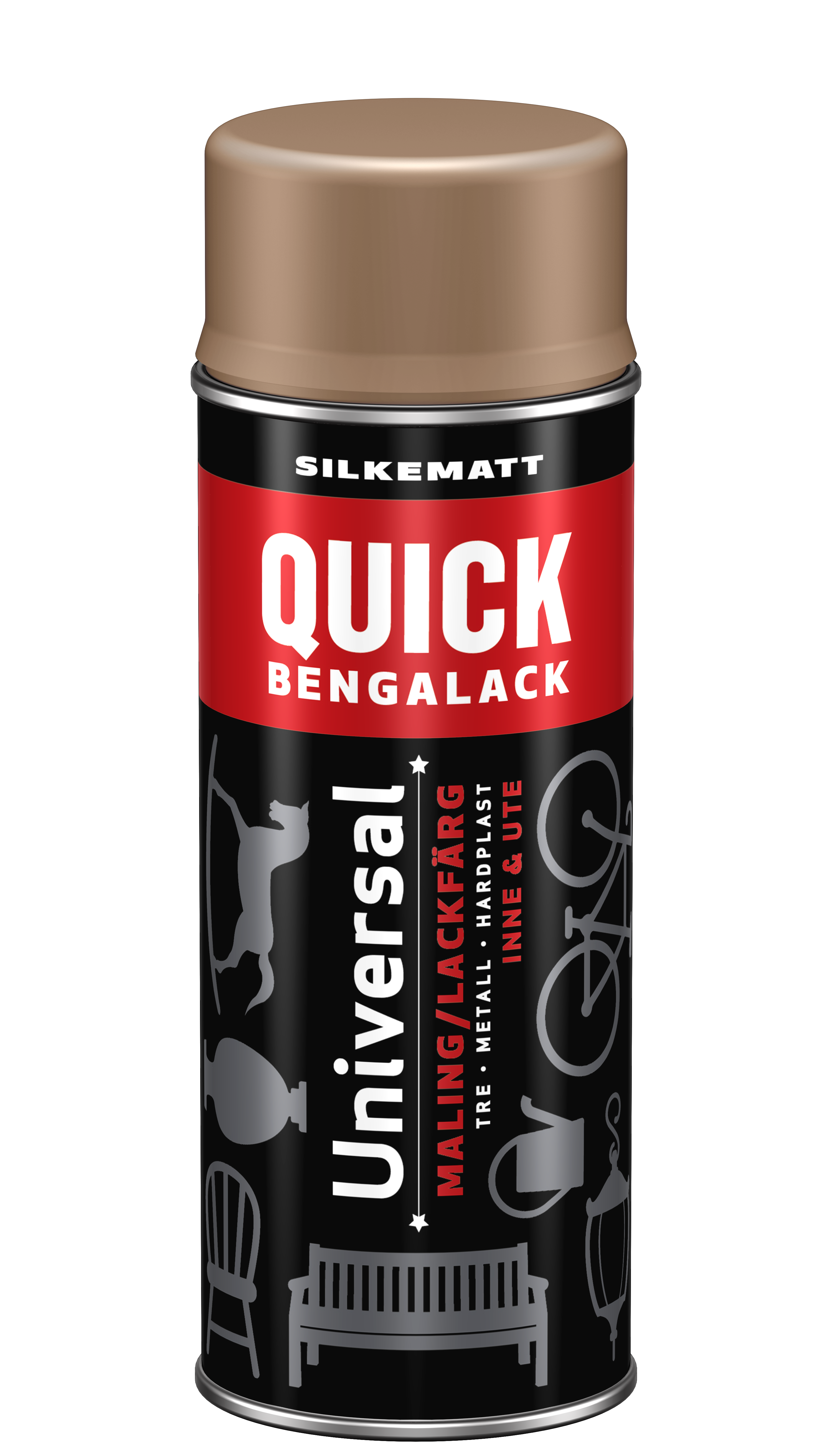 Quick Bengalack Universal silkematt spraylakk