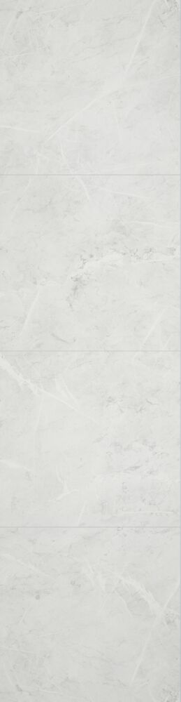 Fibo 2273-M6060 S White Marble baderomsplate 2-pk