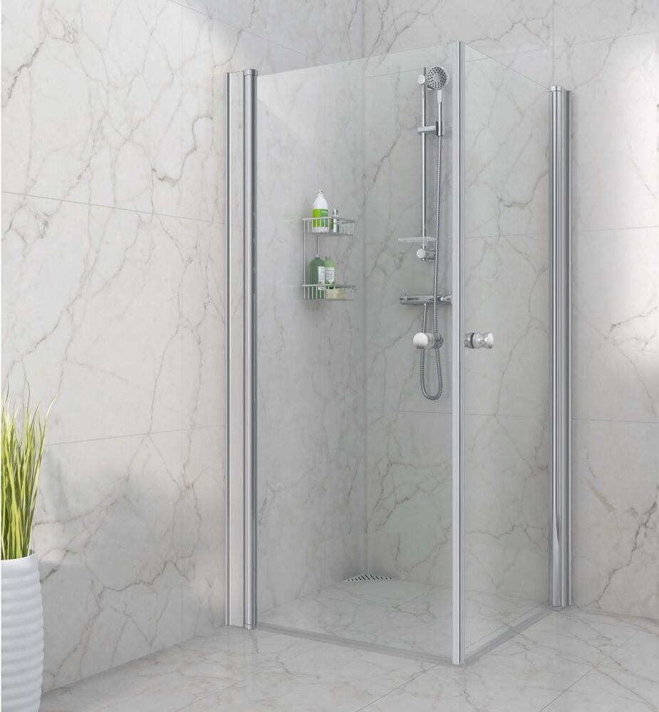 Produkt miniatyrebild Duxa Elegant rette dusjdører 2 stk