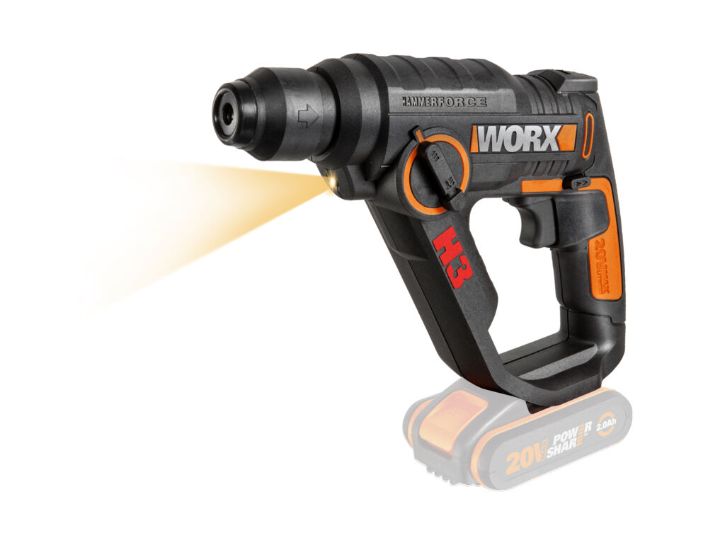 Produkt miniatyrebild Worx WX390.9 borhammer
