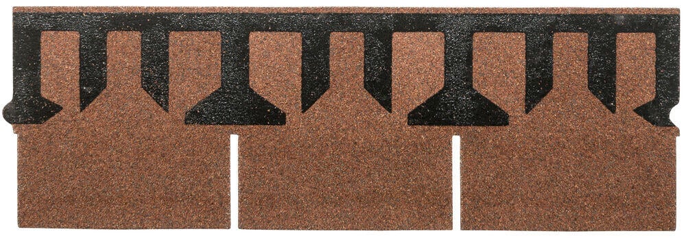 Isola Takshingel, rett, teglrød