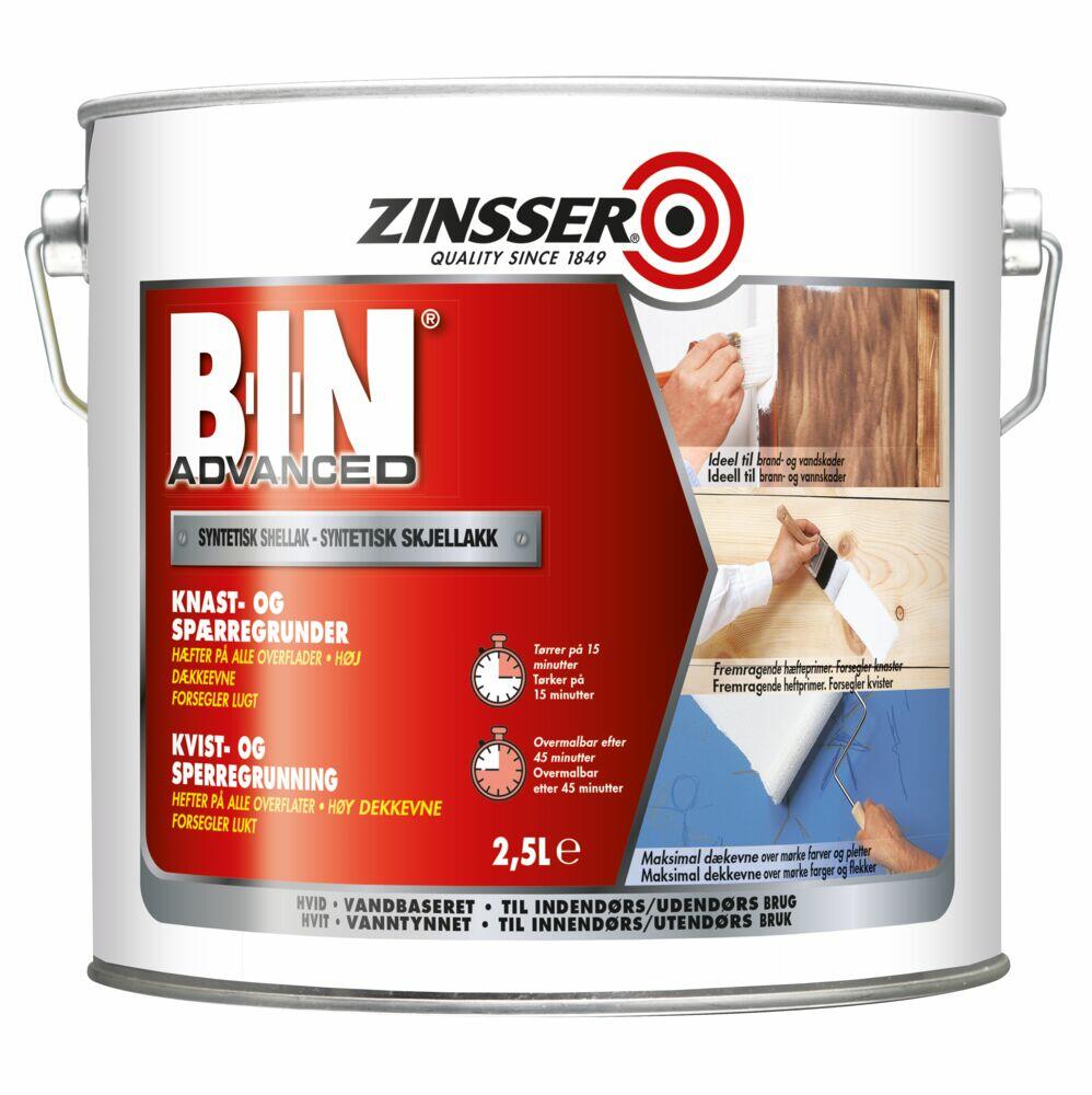Zinsser Bin advanced kvist og sperregrunn Obsbygg.no