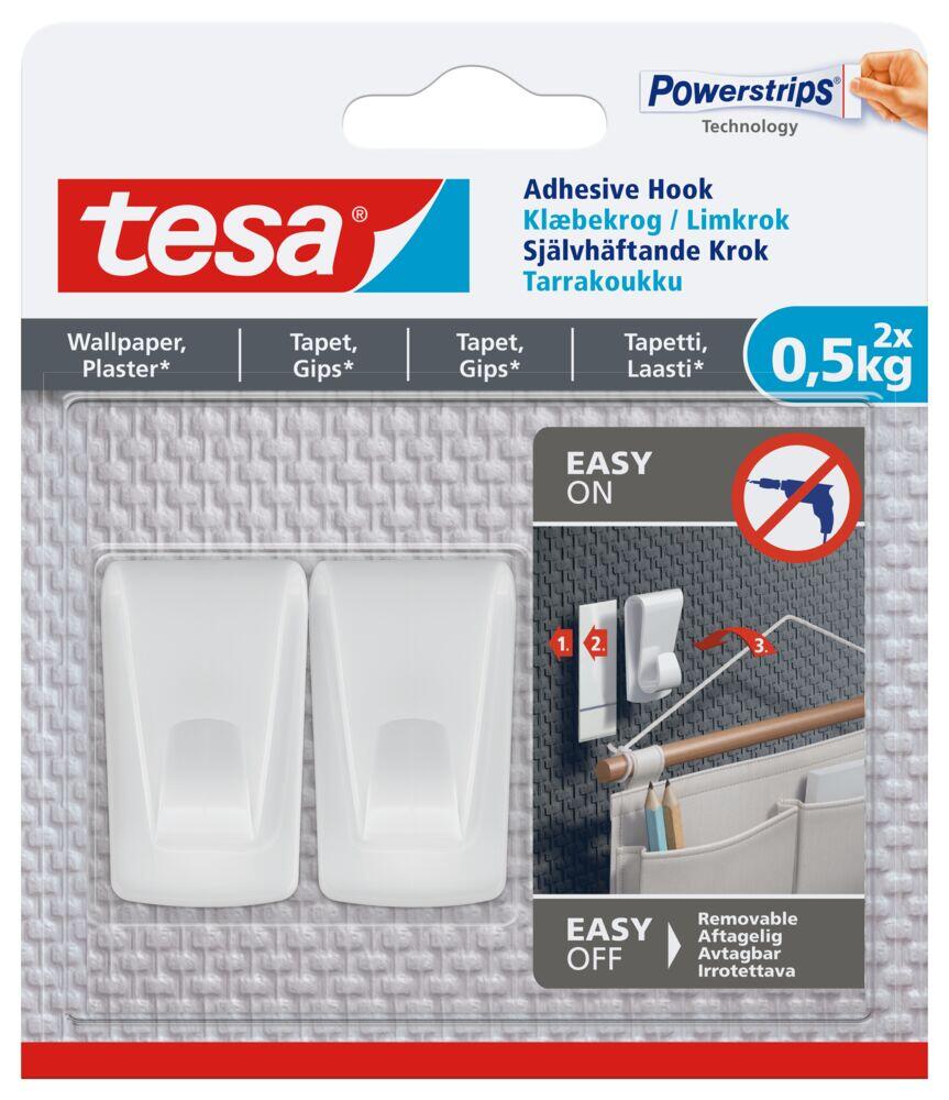 Tesa limkrok for glass eller tapet/gips 2x0,5 kg