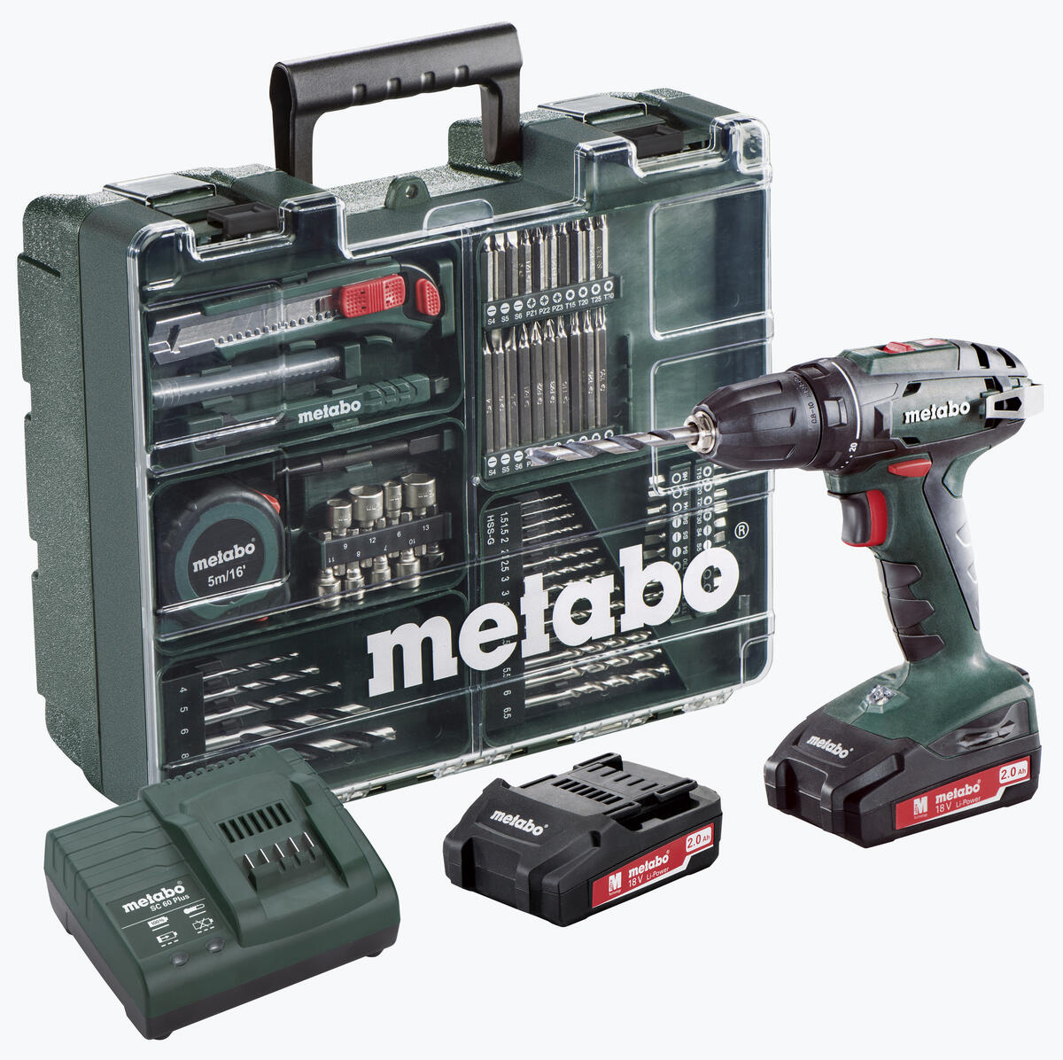 Produkt miniatyrebild Metabo BS 18 Workshop drill m/batterier