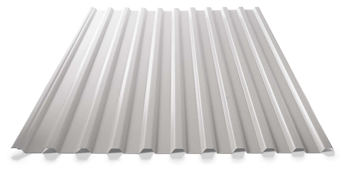 Trape Plate Verform TP-20 trapesplate 0,4 mm hvit | Obsbygg.no