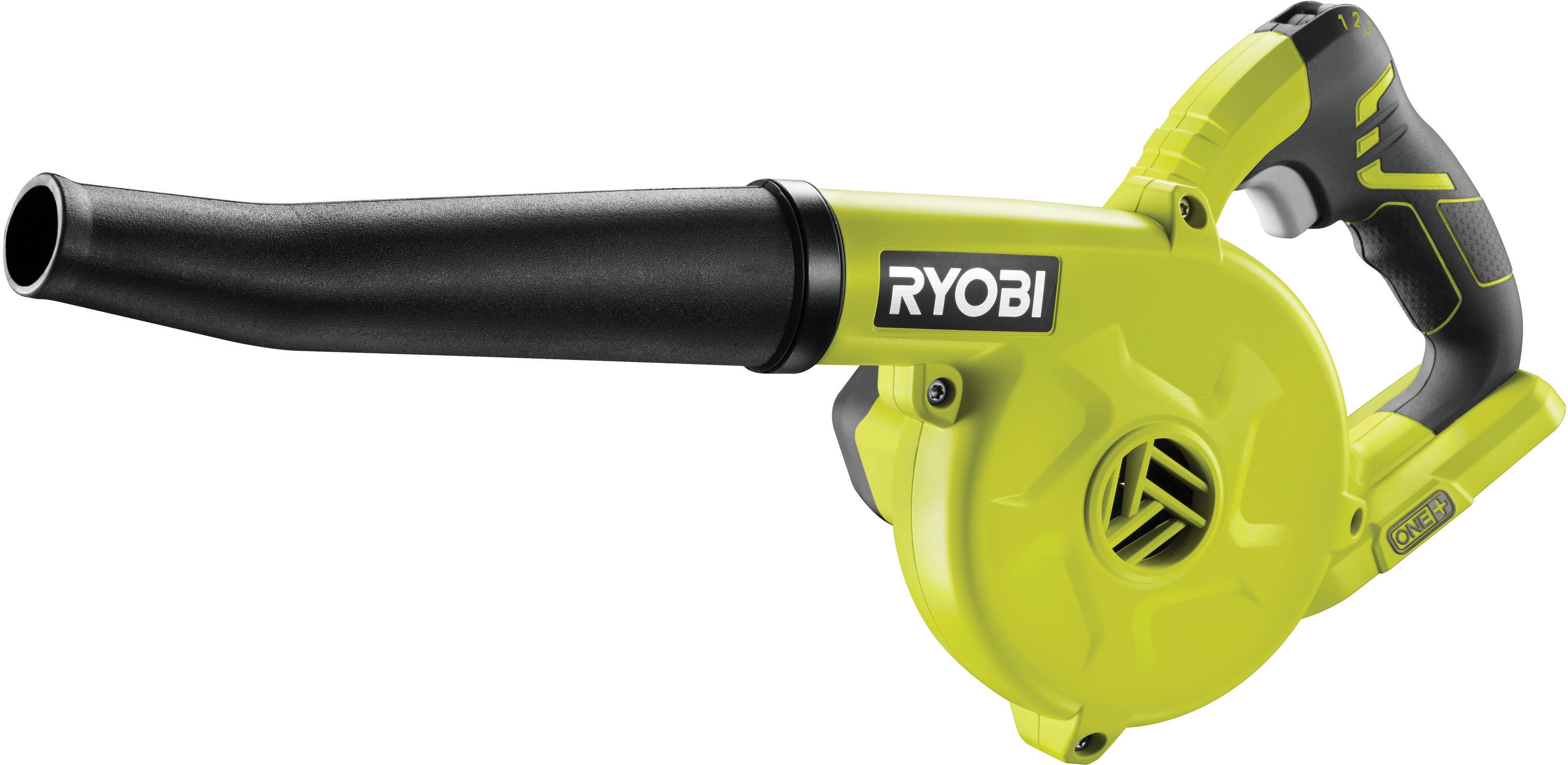 Ryobi One+ R18tb-0 - Løvblåser - Trådløs - 18 V - Uten Batteri - 108/132/174 M³/t - 115/150/200 Km/h - Solo