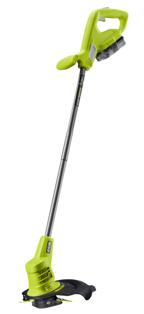 Ryobi RY18LT25A-120P gresstrimmer m/batteri Batteridrevet gresstrimmer med Vertebrae™ design med EasyEdge™ justerbart klippehode til kantklipping. RY18LT25A-120P leveres med batteri og lader.