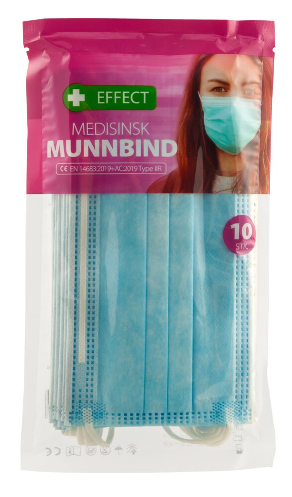Produkt miniatyrebild Effect Munnbind 3 lags 10stk