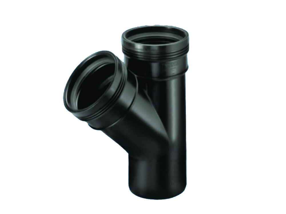 Wafix 75 mm x 88° sort PP bend