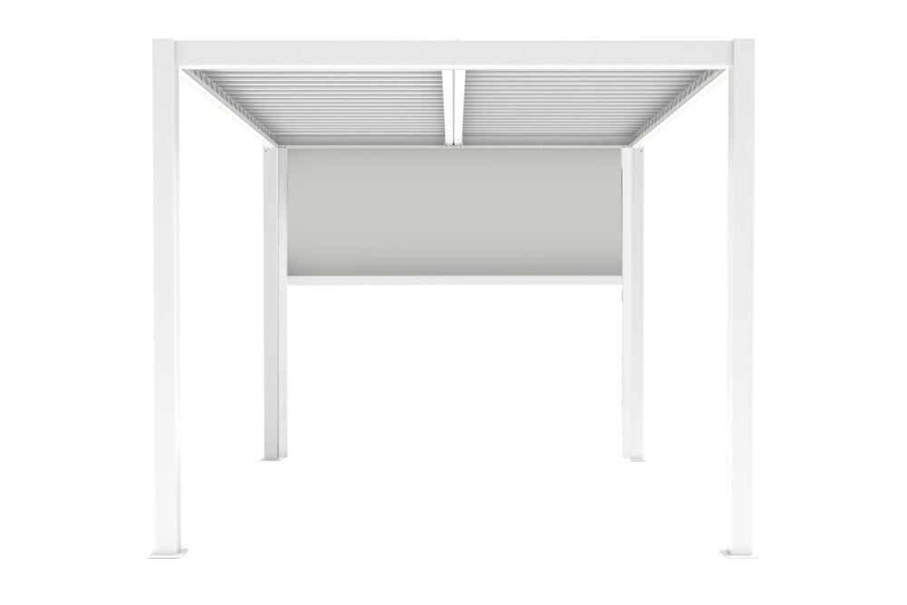 RKC Stavern Pergola 370x218 cm hvit elektrisk vegg