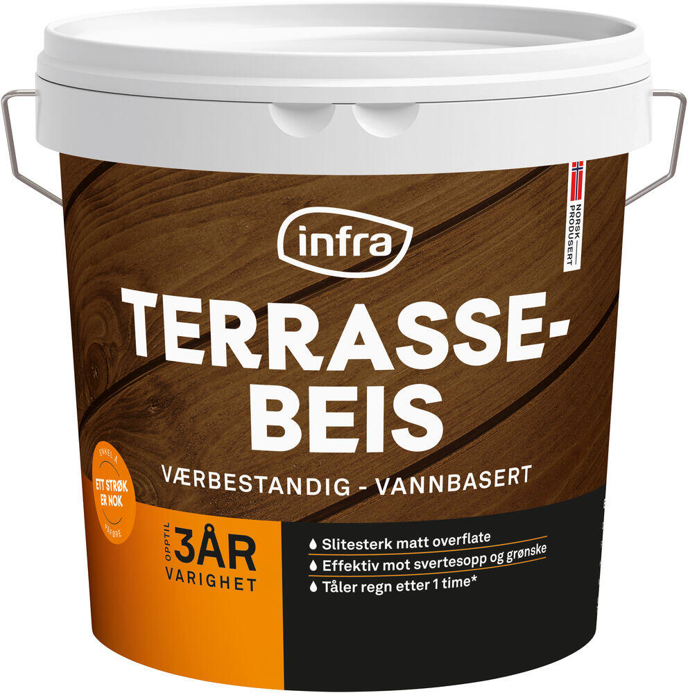 Produkt miniatyrebild Infra terrassebeis 3 år
