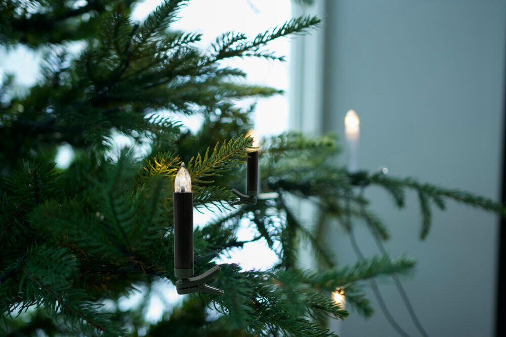 Produkt miniatyrebild Eve svarte juletrelys