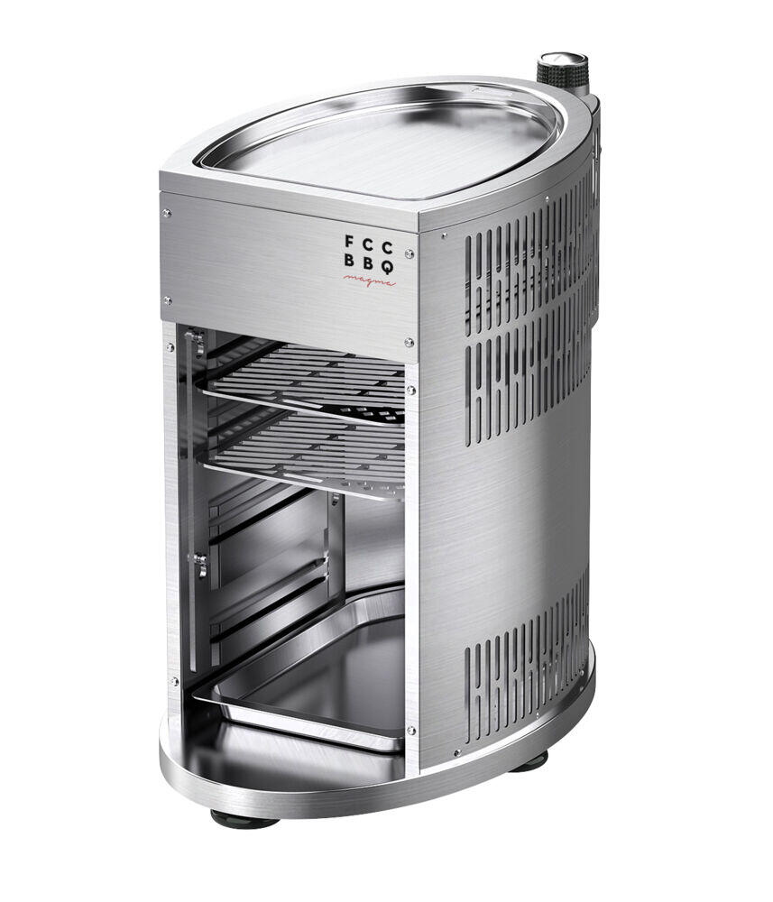 Magma gassgrill Magma gass en kompakt grill i et lekkert design. Grillen er svært effektiv og gir temperaturer opptil 850 grader.