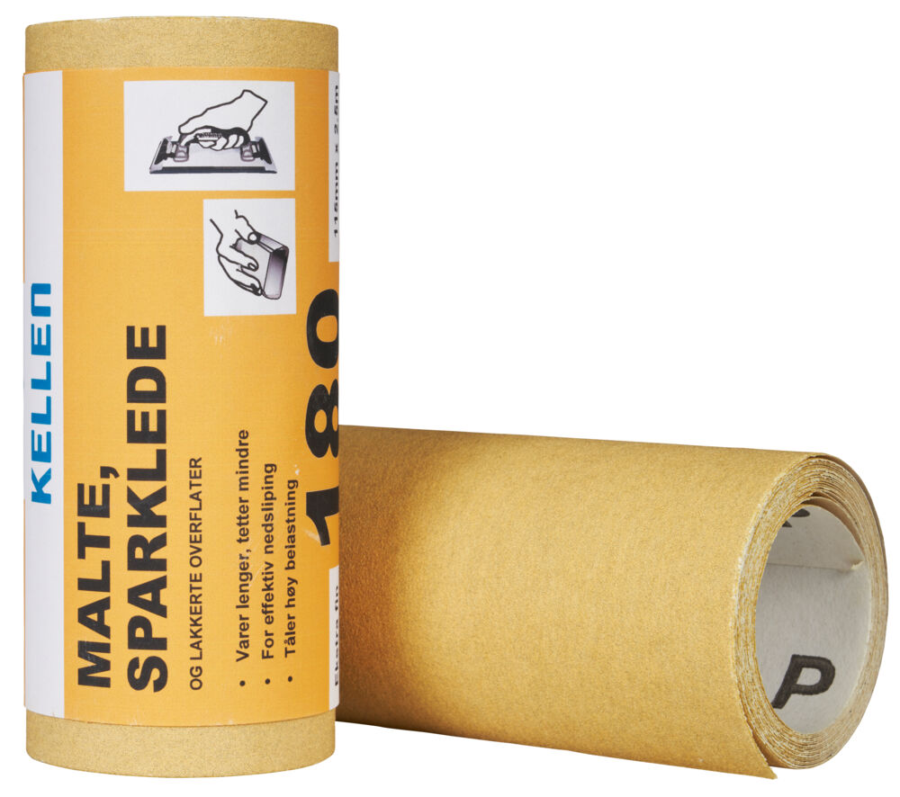 Produkt miniatyrebild Slipepapir M/S/L 115 mm x 2,5 m