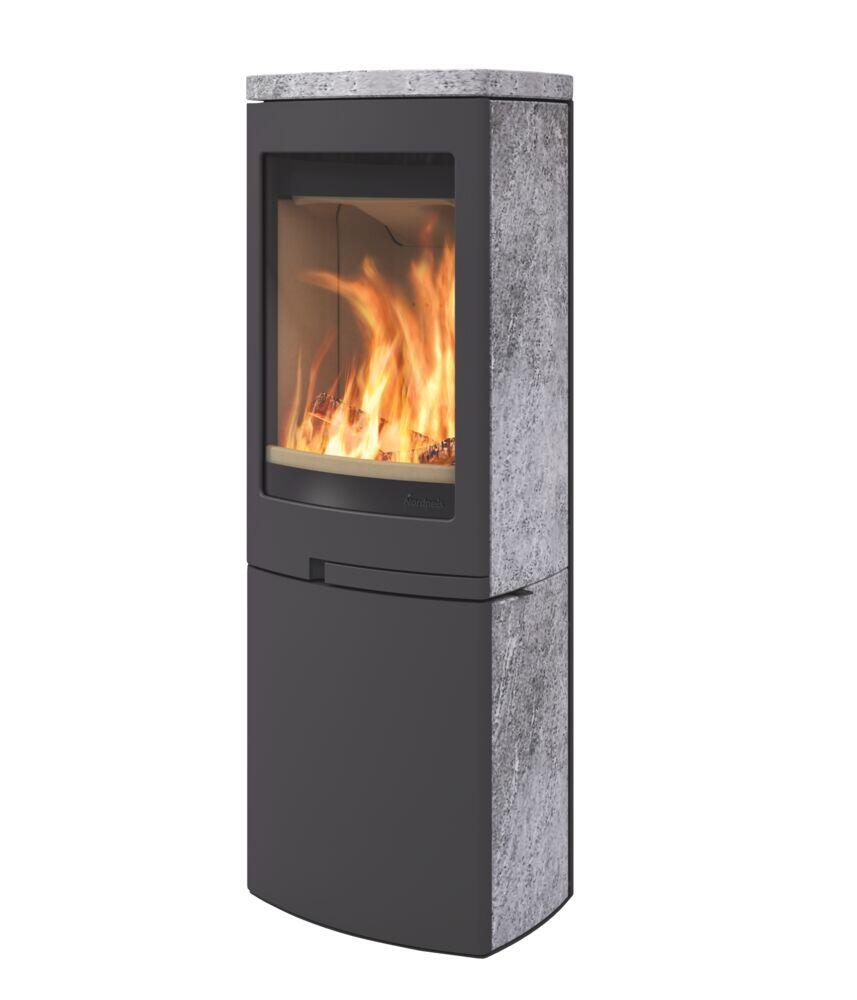 Produkt miniatyrebild Nordpeis Duo 6 for toppmontering peisovn