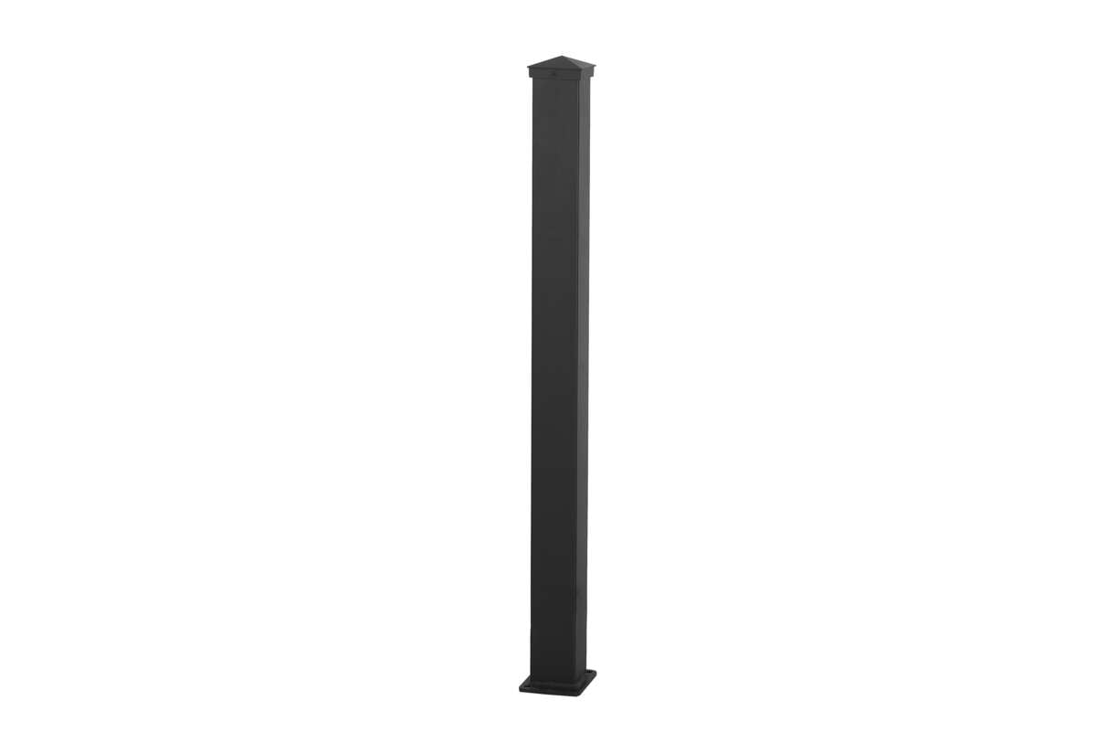 Stolpe Krifon Aluminium med Hatt Sort
