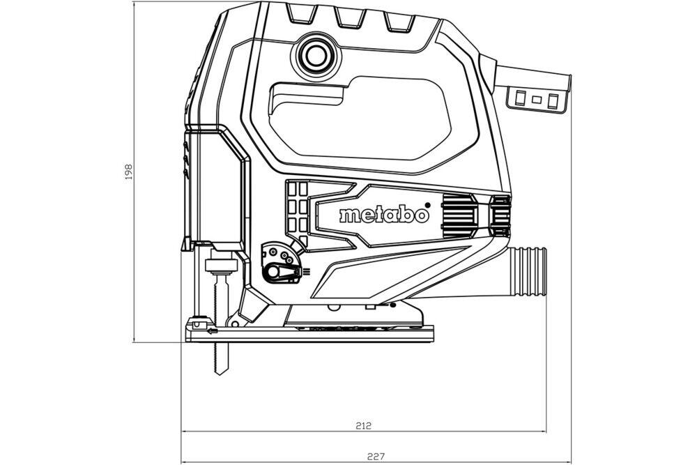 Produkt miniatyrebild Metabo STEB 65 Quick elektrisk stikksag