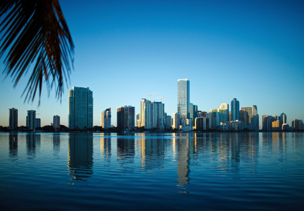 Produkt miniatyrebild Huntonit Designpanel Miami Skyline