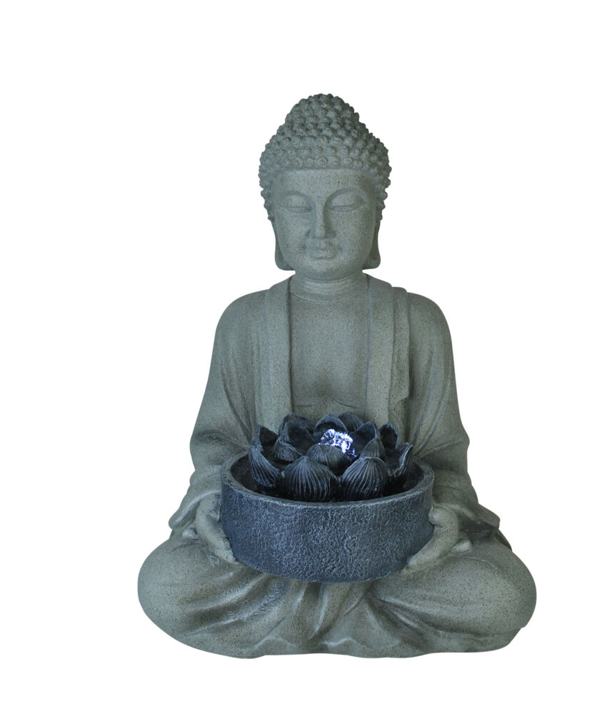 Produkt miniatyrebild Buddha fontene med LEDlys