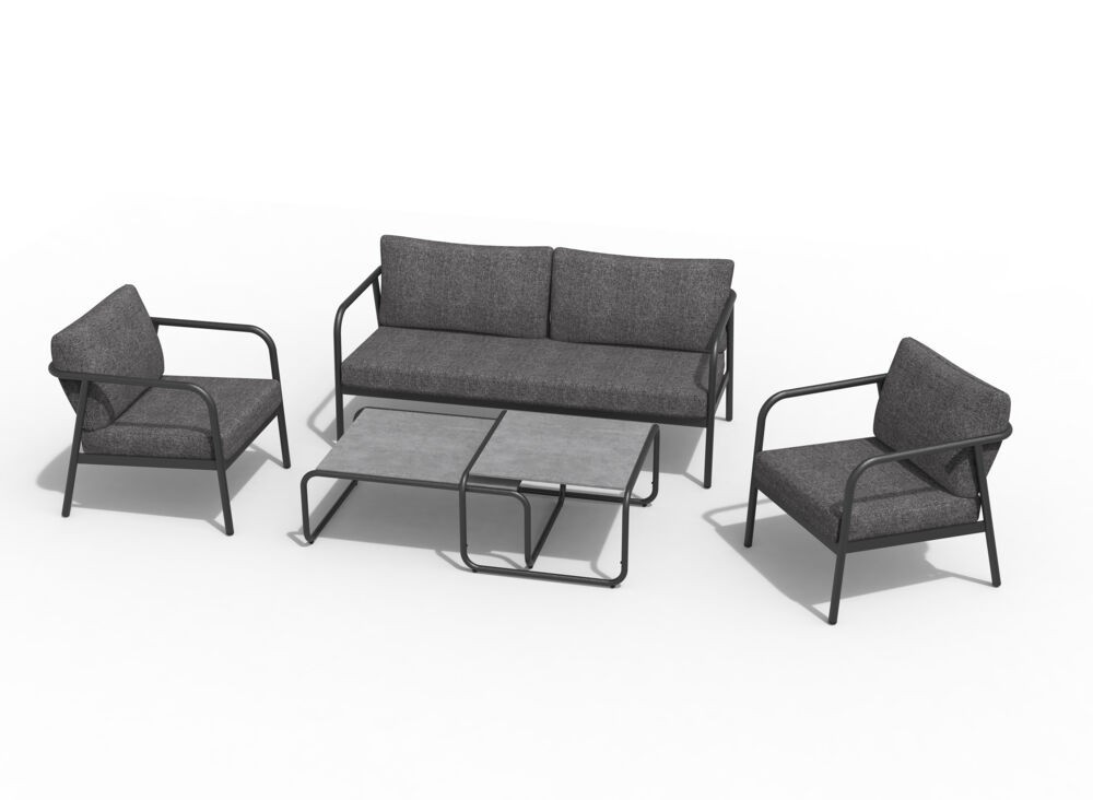 Produkt miniatyrebild Hvitsten sofagruppe mørk grå