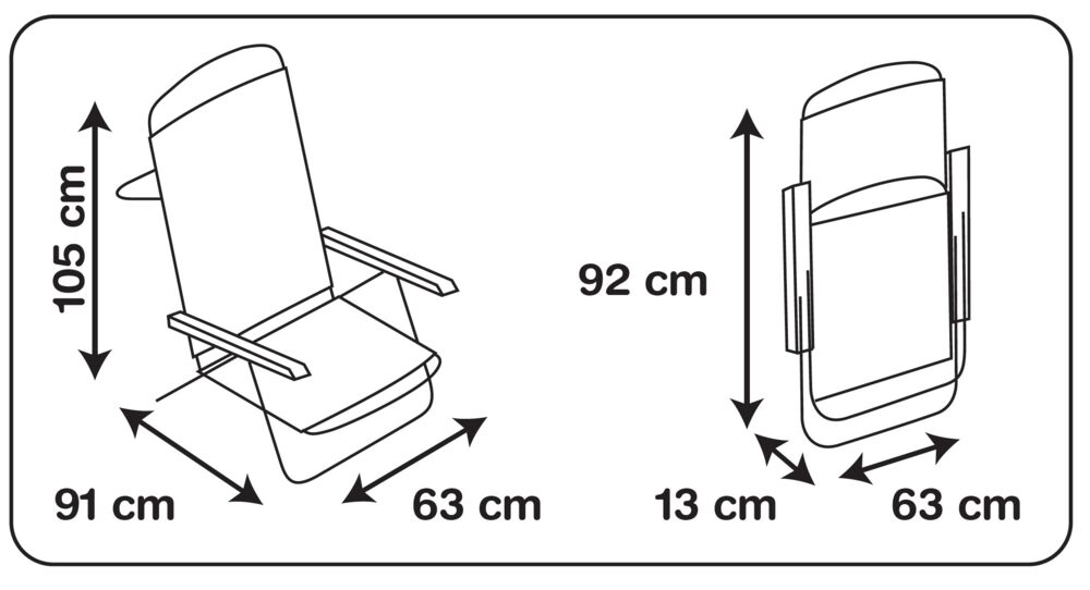 Produkt miniatyrebild Strandstol