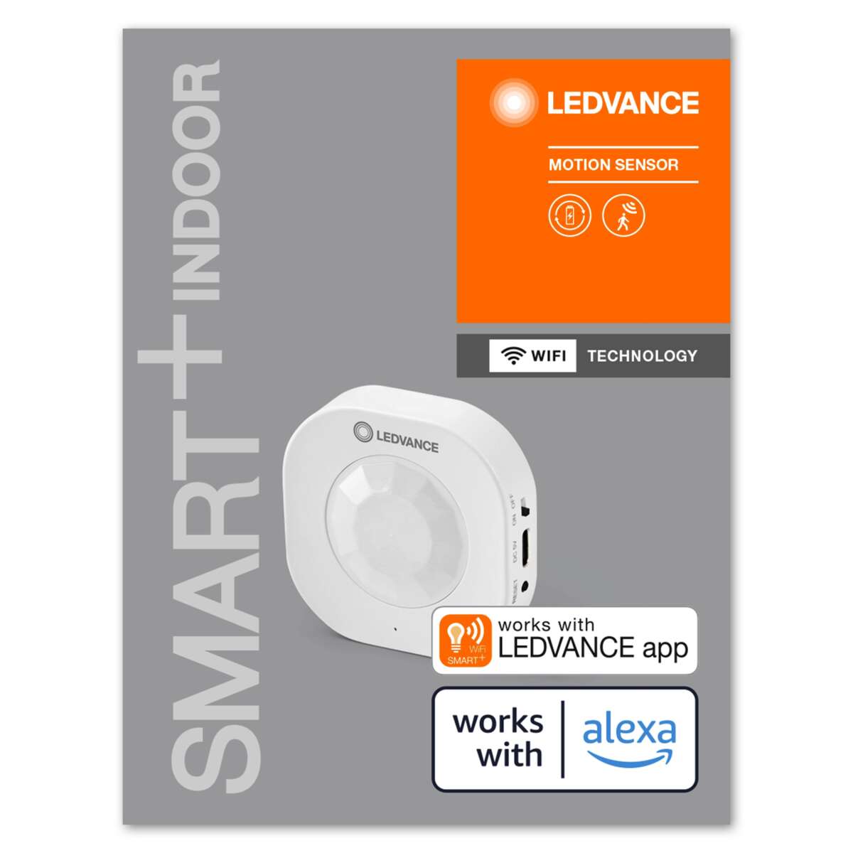LEDVANCE SMART+ Bevegelsessensor, WiFi, med oppladbart batteri