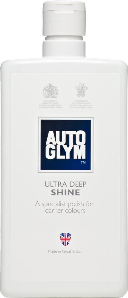 Bilde av Autoglym Ultra Deep Shine 500 ml Denne polishen er spesielt utviklet for biler med mørke farger. Den fjerner mindre riper, lakkvirvler og oksidering.